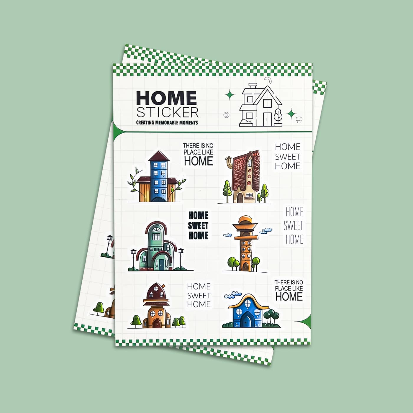 18 استیکر home sweet home - تصویر 1